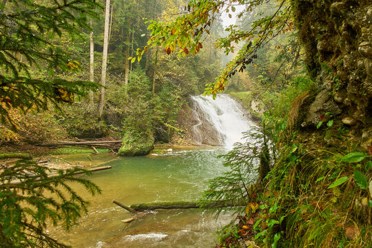Eistobel, Gro&szlig;er Wasserfall, Isny, Allg&auml;u, Deutschland
