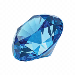 abstract 3d ruby stone in different colour style isolated on white background