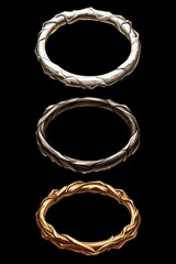 Naklejka premium Variety of Rings and Bracelets for Microstock