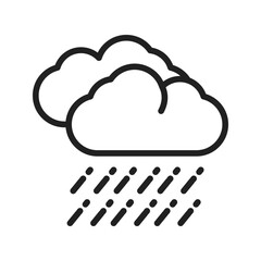 Rainfall icon vector image. Suitable for mobile apps, web apps and print media.