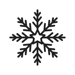 Snowflake icon vector image. Suitable for mobile apps, web apps and print media.