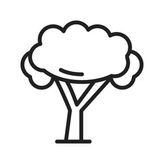Tree icon vector image. Suitable for mobile apps, web apps and print media.