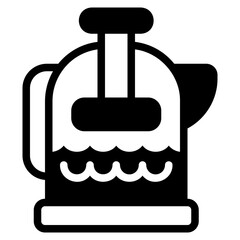 French press glyph icon