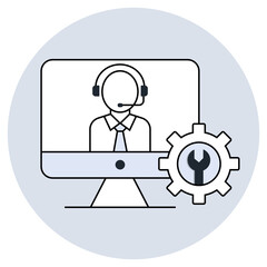 Technical support customer service icon, Enhancing User Experience Through Technical Support and Customer Service, Delivering Excellence in Technical Support for Customer Satisfaction icon