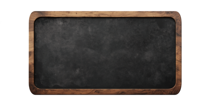blank blackboard isolated on white background