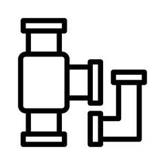 Pipe Fittings line icon