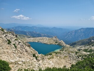 monte renoso and lake bastani (lac de bastani), corsica