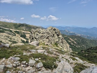 amazing view from top of the monte renoso, corsica