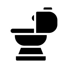 Toilet glyph icon