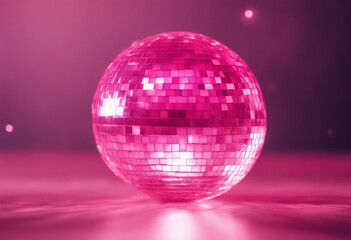 Obraz premium Pink disco ball