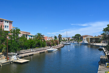 Port Grimaud, Var, Provence-Alpes-Cote d'Azur, Provence, France, Mediterranean, Europe. High quality photo