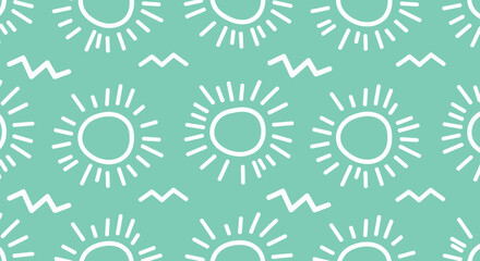 Vibrant Seamless Patterns with Bold Line Art on Colorful Backgrounds
