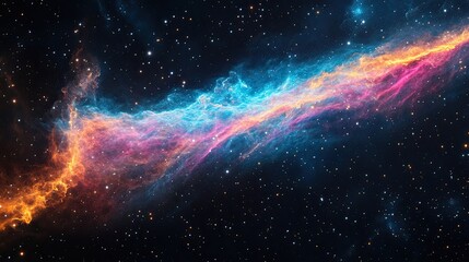 Obraz premium Stunning Nebula Space Vibrant Colors Cosmic Dust Capturing Beauty Universe Astrophotography Astronomy Science Inspirational Design Concepts