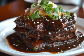 Mouthwatering Mexican Dish with Rich Sauce