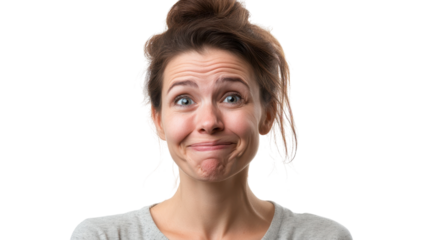 Expressive Middle Aged Woman Portraying a Range of Emotions for Use in Various Media Projects.