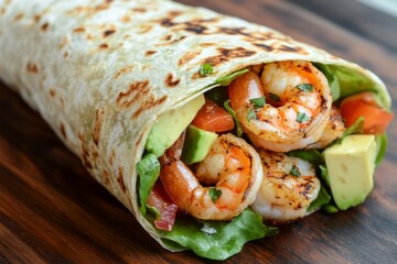 Shrimp Avocado Wrap - A Flavorful Fiesta