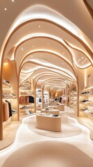 Luxurious Modern Clothing and Shoe Boutique Interior Design