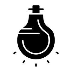 Lightbulb Solid Style Icon