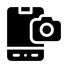 smartphone glyph icon