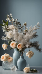 still life with a bouquet of flowers