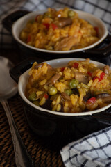 paella rice casserole. homemade recipe