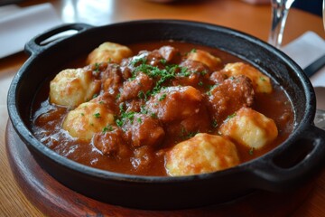 Hearty Beef Stew with Dumplings - Restaurant Style