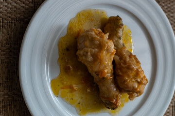 pickled chicken dish. Homemade recipe.