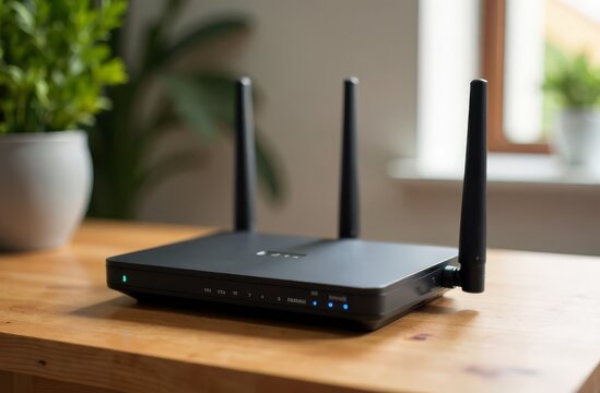 wireless router on a white background, WiFi 