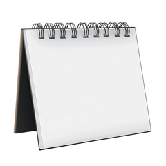 Desk Calendar Isolated On Transparent Background, ideal for office branding, productivity designs, and time management projects