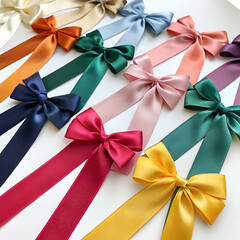gift bows with ribbons