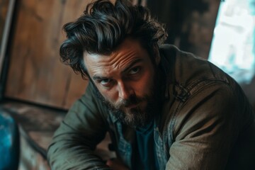 Obraz premium Intriguing Portrait of a Man