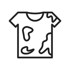Dirty Clothes icon vector image. Suitable for mobile apps, web apps and print media.