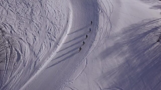 Drone Fat bike sur neige