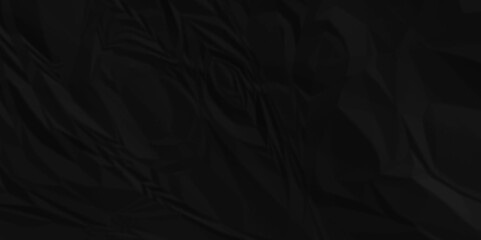 Black crumpled paper texture . Black wrinkled paper texture. Black paper texture . Black crumpled and top view textures can be used for background of text or any contents .