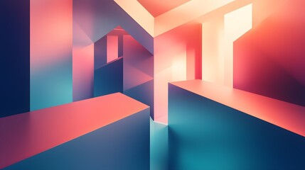 Light Geometric Arrangements for Tech Backgrounds