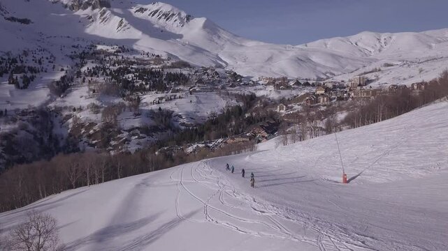 Drone Fat bike sur neige
