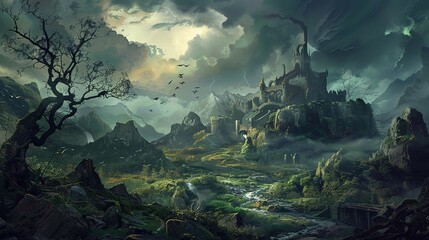 Fantasy artwork Craiyon fantasy Texture overlay