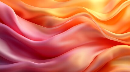 Obraz premium Abstract Orange and Pink Wave Background