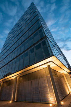 Modern Architectural Marvel in Hamburg, Germany - Summer Evening Shot
