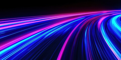 Long blue and pink line