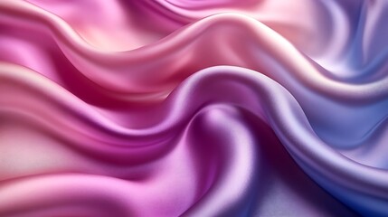 Obraz premium Draped Silk Fabric Purple Pink Gradient Texture
