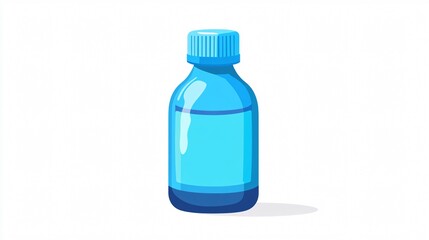 Vector Illustration of Single Bottle of Glue Isolated - Professional Design