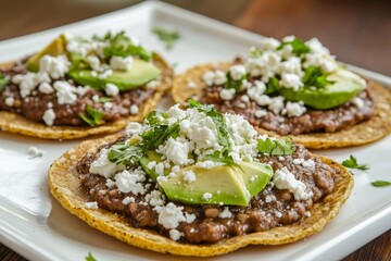 Delicious Mexican Bean Tacos with Avocado