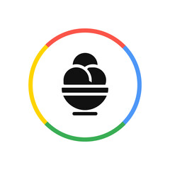 Ice Cream Bowl Icon
