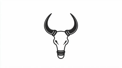 Bulb Horn Outline Icon - Vector Illustration Isolated on Transparent Background