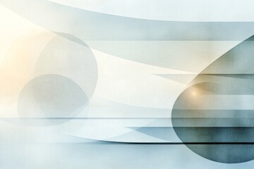 Abstract design featuring soft curves and gradients in a serene color palette with subtle shapes