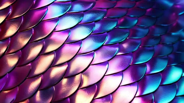 Pink Violet Space Gradient Ombre Snake Scales Skin Pattern Texture Motion Graphics. Abstract DJ Event Geometric Digital Technology Animation. Abstract Alien Creature Texture VJ Loop Visuals for Event