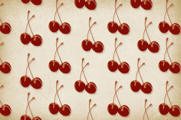 seamless pattern of cherries