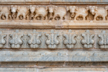 Details am Shri Jagat Shiromani Temple in Amber Jaipur, Rajasthan, Indien, Asien