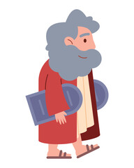 moses bible character with ten commandments